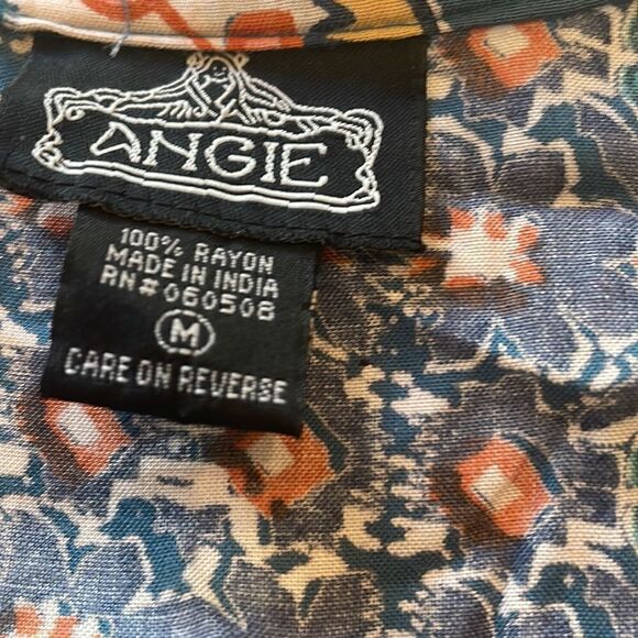 Angie Floral Shawl Boho Chic Style Paisley Kimono Size Médium - Picture 5 of 5